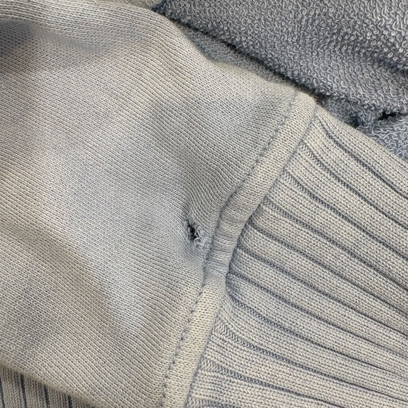 AERIE - Down-To-Earth Henley Hoodie - Light Blue - Picture 7 of 7